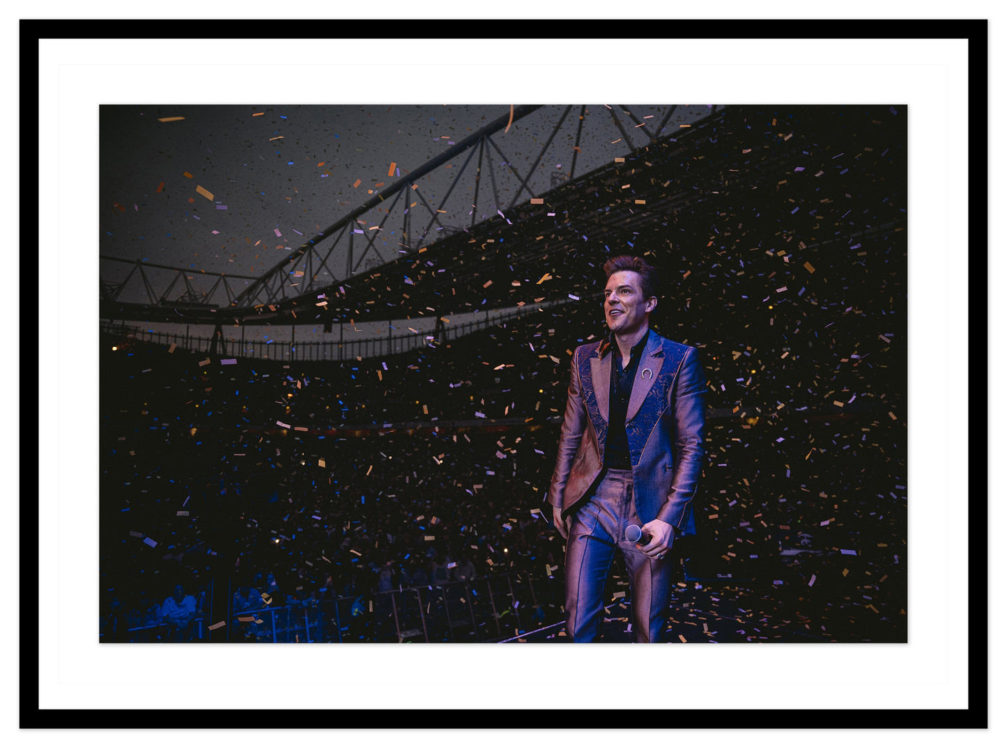 , black frame