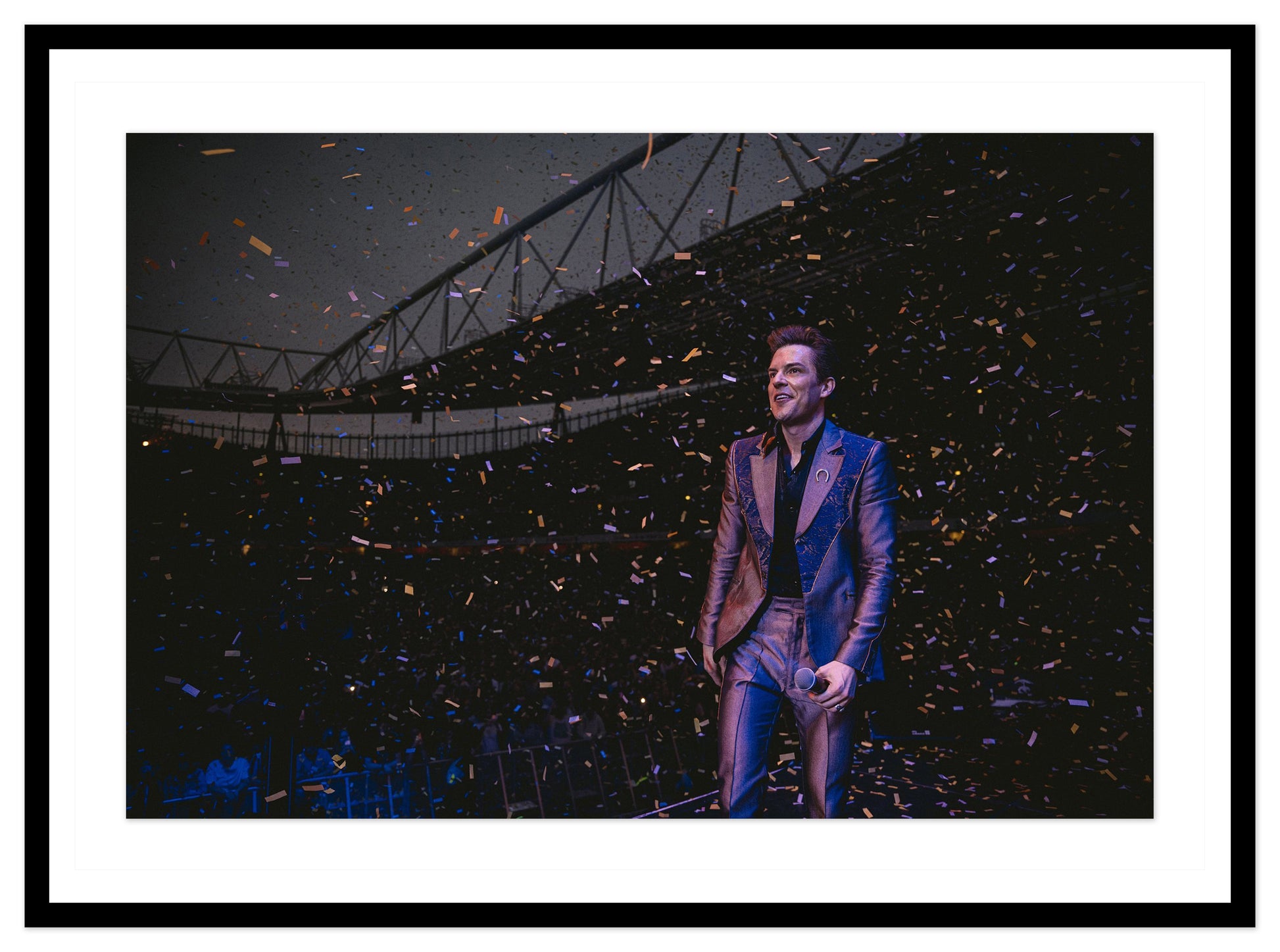 , black frame