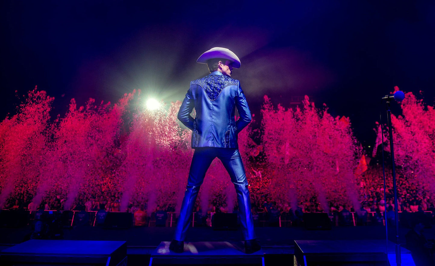 Autographed Brandon Flowers at Glastonbury