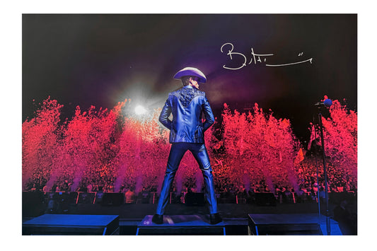 Autographed Brandon Flowers at Glastonbury